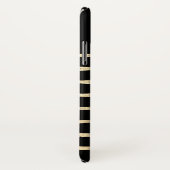 ゴールドフォイルストライプズパーソナライズされた携帯電話ケース Case-Mate iPhoneケース (裏面/右)