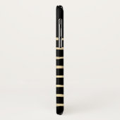 ゴールドフォイルストライプズパーソナライズされた携帯電話ケース Case-Mate iPhoneケース (裏面/左)