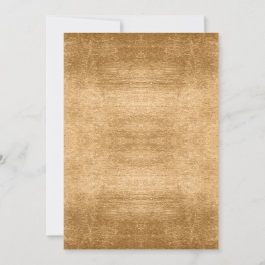 ゴールドフォイルストライプフローラ赤面ID757 招待状 (裏面)