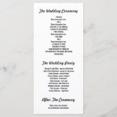 ゴールドフォイルストライプ結婚式 プログラム (裏面)