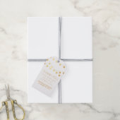 ゴールドフォイルストリングライトエレガントな結婚式 ギフトタグ (より糸付き)