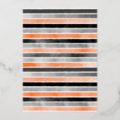 ゴールドフォイルスプークタキュラハロウィーン誕生日パーティー 箔招待状 (裏面)