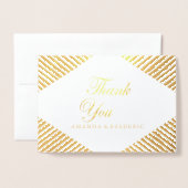 ゴールドフォイルタンマルサラサンキューカード 箔カード (封筒付き正面)