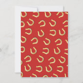 ゴールドフォイルダービーブライダルシャワー招待状 招待状 (裏面)