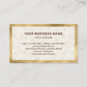 ゴールドフォイルチョコレートチップクッキーベーカリー 名刺 (裏面)