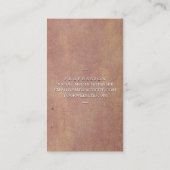 ゴールドフォイルディナーウェア |背素朴景 名刺 (裏面)