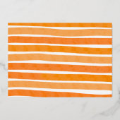 ゴールドフォイルトリックまたはトリートカボチャ写真誕生日 箔招待状 (裏面)