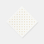 ゴールドフォイルドットメタリックホステスエンタテインメントパーティー スタンダードカクテルナプキン (角)