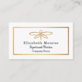 ゴールドフォイルドラゴンフライ – 名刺 (正面)