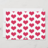 ゴールドフォイルハッピーバレンタインデーフォトカード シーズンカード (裏面)