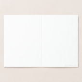 ゴールドフォイルハッピーバースデーデイジー 箔カード (内部)