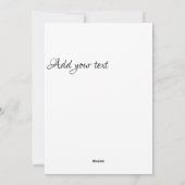 ゴールドフォイルハート名wishesフラットホリデーカード シーズンカード (裏面)