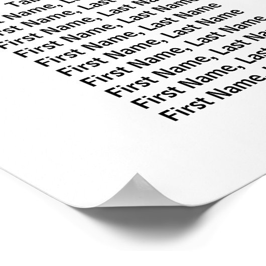 ゴールドフォイルハート12結婚テーブルの座席表 ポスター (角)