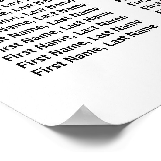 ゴールドフォイルハート15台結婚の座席表 ポスター (角)