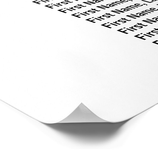 ゴールドフォイルハート9結婚テーブルの座席表 ポスター (角)