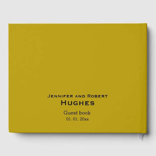 ゴールドフォイルバラの花の透結婚かしテーマ ゲストブック (裏面)