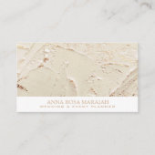 *~ゴールドフォイルパステル結婚ズエレガント赤面 名刺 (正面)