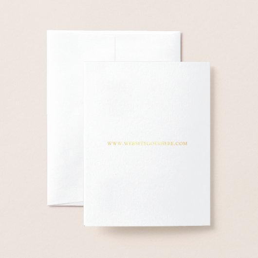 ゴールドフォイルパスポートトロピカル結婚式招待状 箔カード (裏面封筒付き)