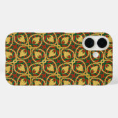 ゴールドフォイルピーコックフェザーレッドグリーン Case-Mate iPhoneケース (裏面 (横))
