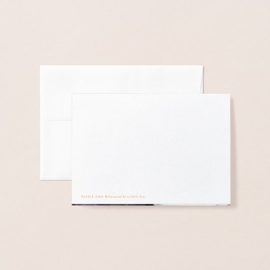 ゴールドフォイルフェスティバルクリスマスツリー 箔カード (裏面封筒付き)