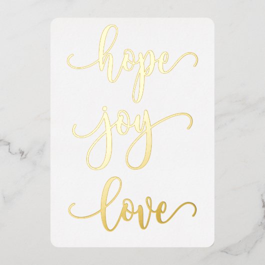 ゴールドフォイルフォトクリスマスカード 箔シーズンカード (正面)