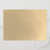 ゴールドフォイルフォトPhD卒業サンキューカード 箔招待状 (裏面)