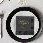 ゴールドフォイルフォントが50周年を結婚迎える 箔ナプキン