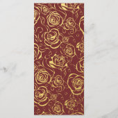 ゴールドフォイルフローラオンブルゴーニュ メニュー (裏面)