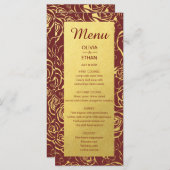 ゴールドフォイルフローラオンブルゴーニュ メニュー (正面/裏面)