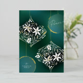 ゴールドフォイルフローラオーナメント非写真 箔シーズンカード (立ち正面)