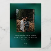 ゴールドフォイルフローラオーナメント非写真 箔シーズンカード (裏面)