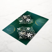 ゴールドフォイルフローラオーナメント非写真 箔シーズンカード (回転した状態)