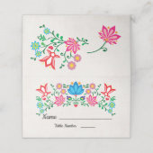 ゴールドフォイルフローラメキシカンフィエスタテーブルカード プレイスカード (外部開封)