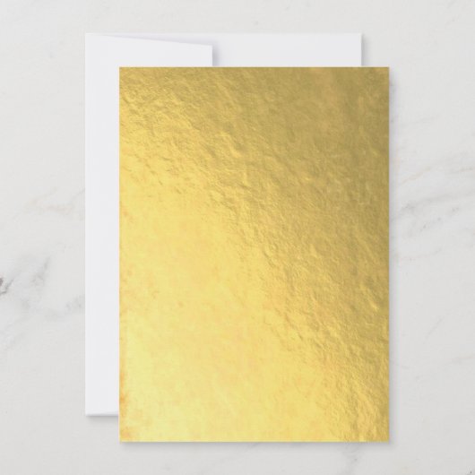 ゴールドフォイルフローラメキシカンフィエスタベビーシャワー 招待状 (裏面)