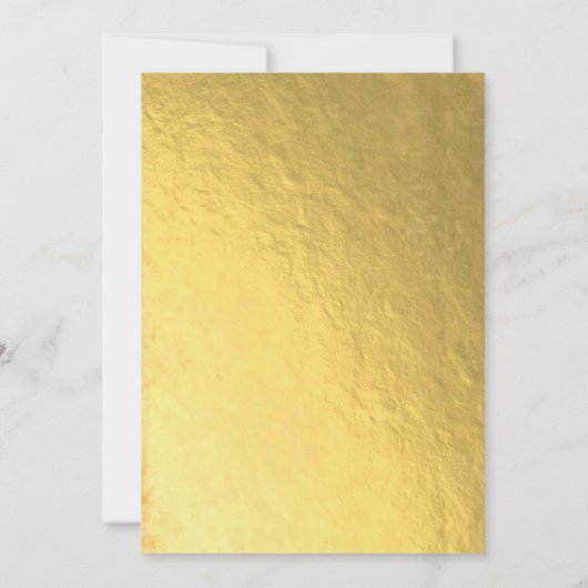 ゴールドフォイルフローラメ結婚キシカンのフェスタ 招待状 (裏面)