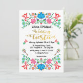 ゴールドフォイルフローラメ結婚キシカンのフェスタ 招待状 (スタンド正面)