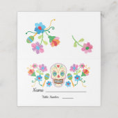 ゴールドフォイルフローラ砂糖スカルテーブルカード プレイスカード (外部開封)