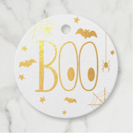 ゴールドフォイルブハロウィーン フェイバータグ