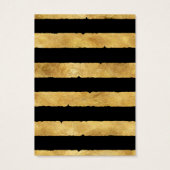 ゴールドフォイルブラックストライプのイヤリングディスプレイカード (裏面)