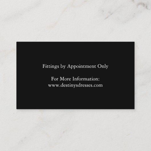 ゴールドフォイルブラック連絡バー 名刺 (裏面)