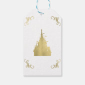 ゴールドフォイルプリンセスキャッスル結婚ストーリーブック ギフトタグ (裏面)