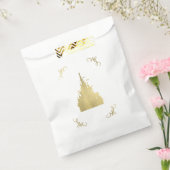 ゴールドフォイルプリンセスフラッグキャッスルストーリーブックパーティー フェイバーバッグ (封をした状態)