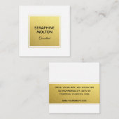 ゴールドフォイルプロフェッショナルスクエア名刺 スクエア名刺 (正面/裏面)