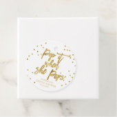 ゴールドフォイルベビーシャワー Pop It When She Pops フェイバータグ (インサイチュ)