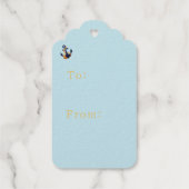 ゴールドフォイルベビーセーラーベアギフトラベル ギフトタグ (裏面)