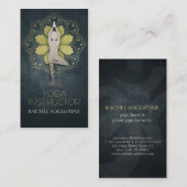 ゴールドフォイルマンダラフローラ&ヨガ瞑想ポーズルーム 名刺 (正面/裏面)