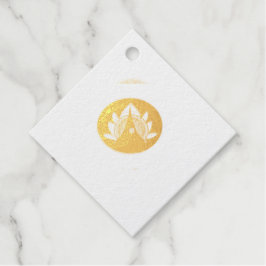 ゴールドフォイルメッセージカード フェイバータグ