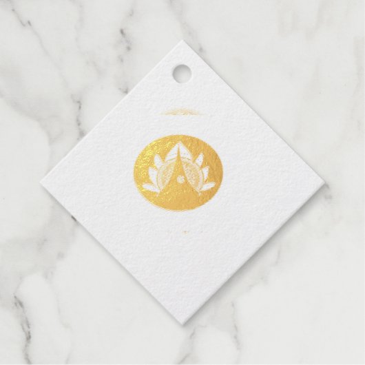 ゴールドフォイルメッセージカード フェイバータグ (正面)