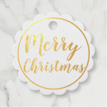 ゴールドフォイルメリークリスマスハッピーニューイヤーギフトラベル