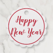 ゴールドフォイルメリークリスマスハッピーニューイヤーギフトラベル フェイバータグ (裏面)